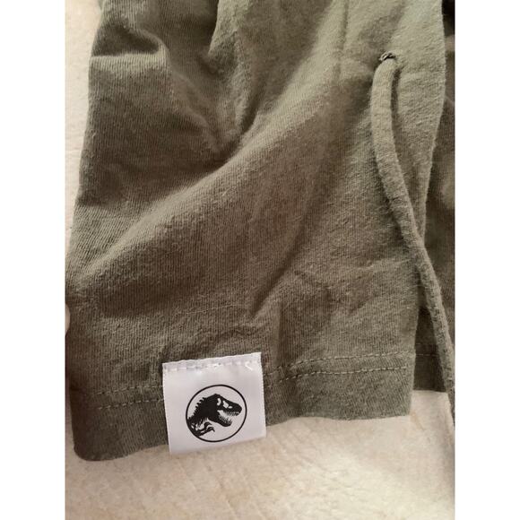 Universal studios Jurassic park woman’s small crop lace front green short sleev - Picture 6 of 9